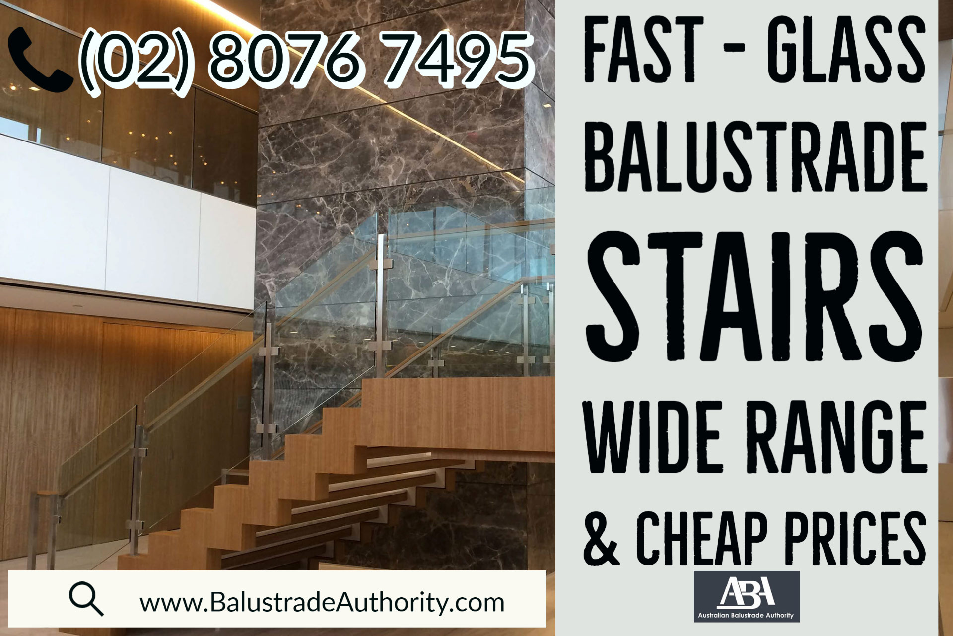 staircase glass railing steel				